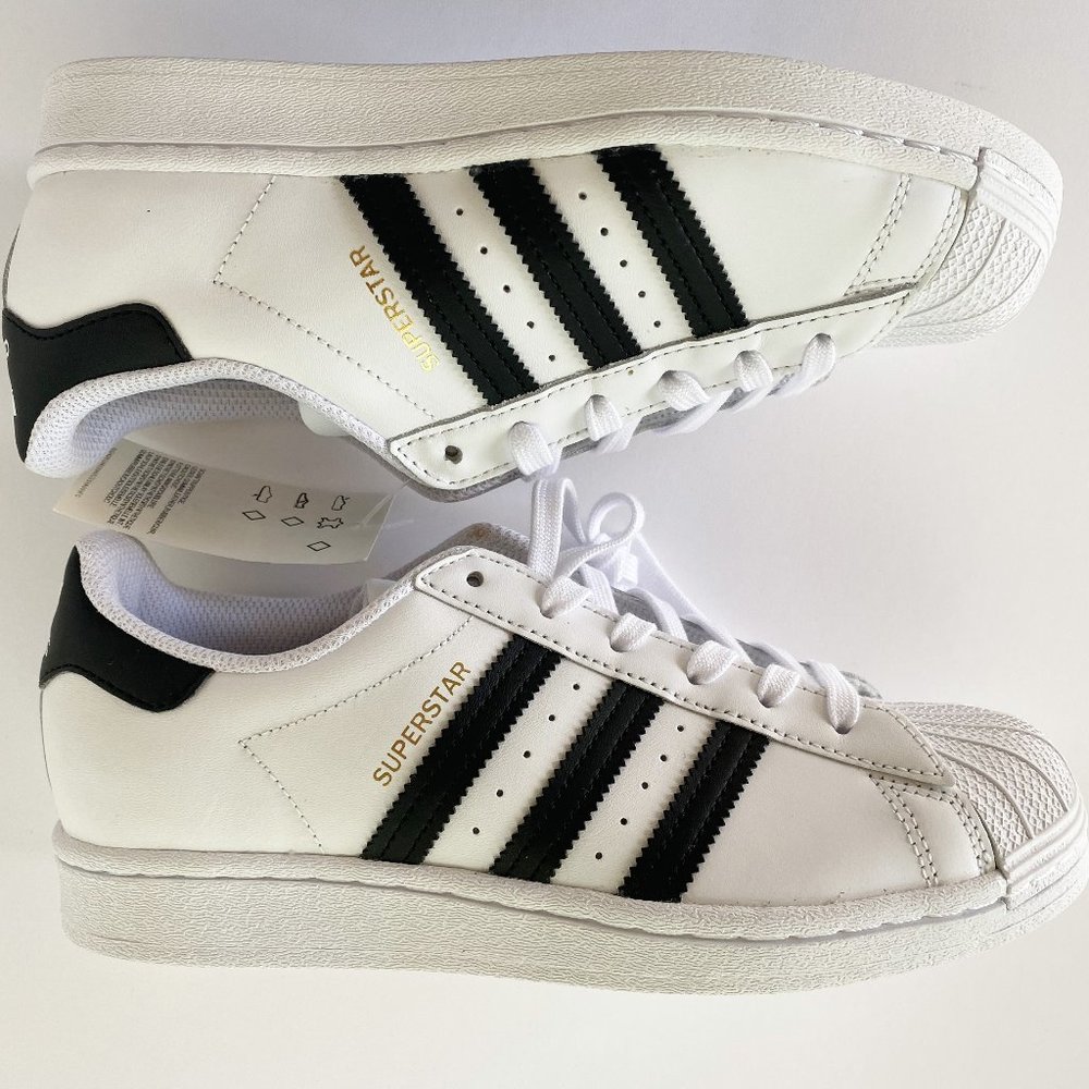 Adidas Superstar White and Black sneakers